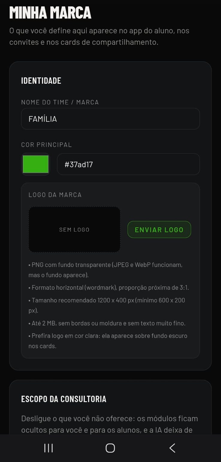 Configuração da marca