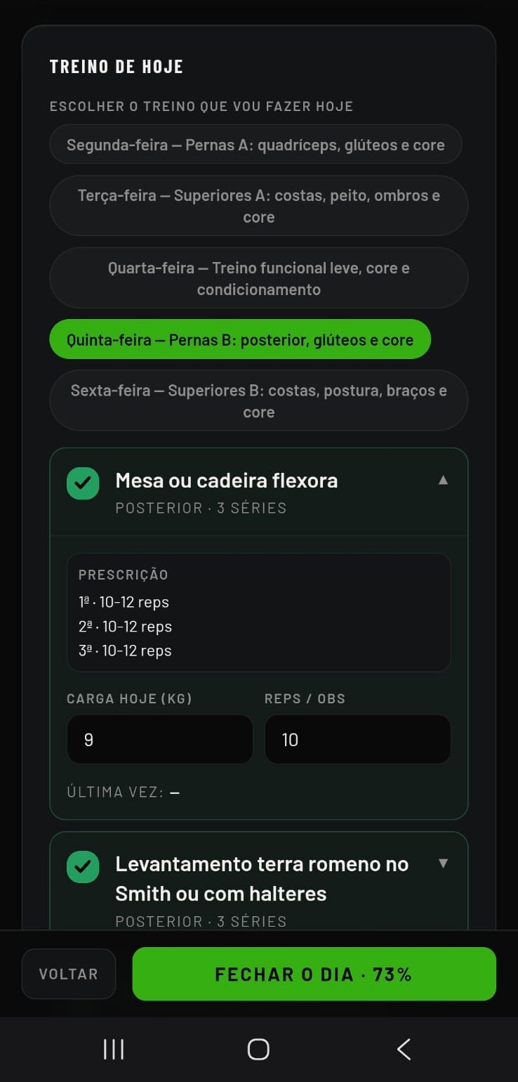 Escolher treino